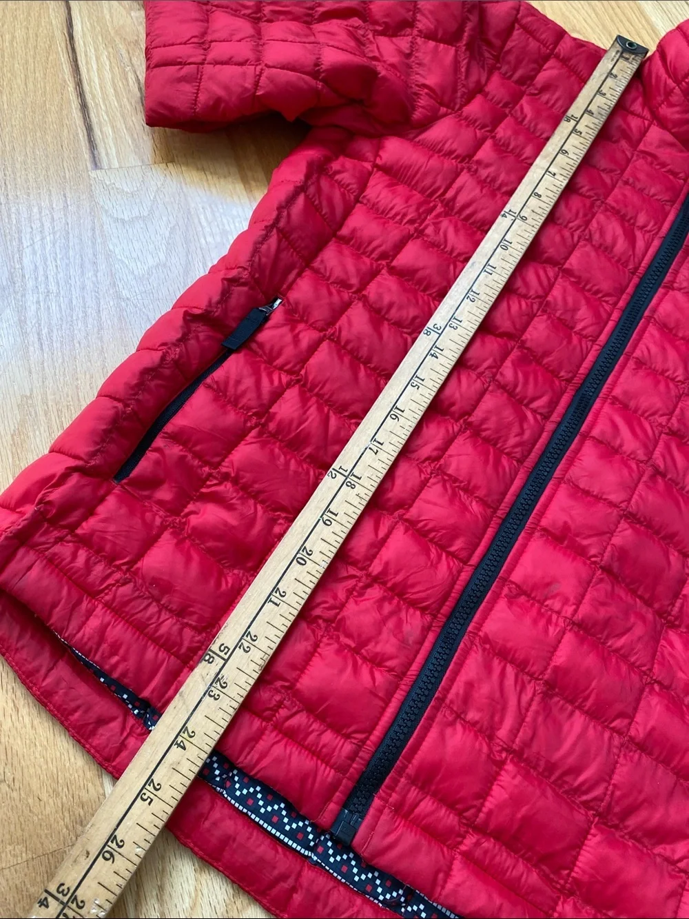 The North Face Kids Thermaball Red Quilted Puffer Jacket Size 14 & 16